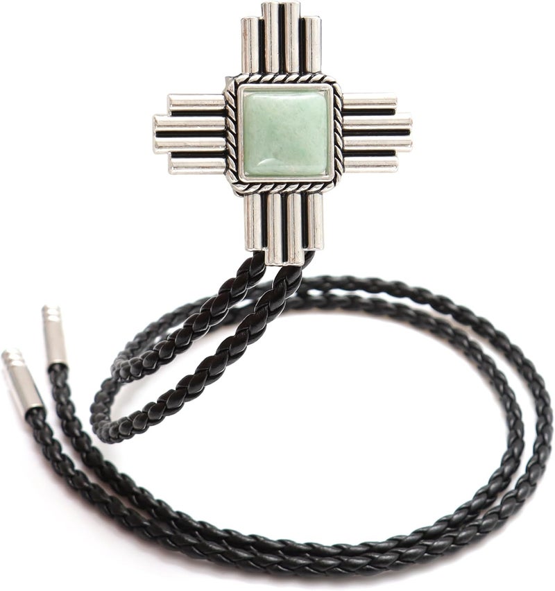 Wentur Stone Bolo Ties for Men Western - Vintage Cowboy Bolo Tie for Women Western Costume Accessories - Image 1